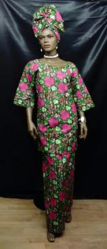 African Dress -Elegant African Print Skirt Set