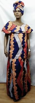 African-Purple-Gold-Skirt-S