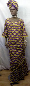 African-Purple-yellow-print