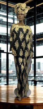 African-Sequin-Gold-Net-Lace-