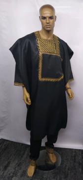 African-Shirt-Black-Gold-Da