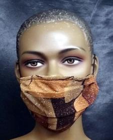 African-Sparkly-Brown-Gold-