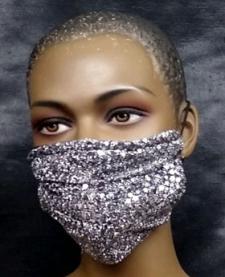 African-Sparkly-Silver-Face