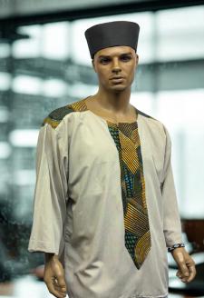 African-Tan-Close-Neck-Dash