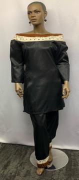 African Two Toned Original Mud Cloth Pants Set