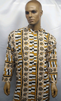 African-White-Gold-Print-Nehru-Collar-Dashiki-Shirt