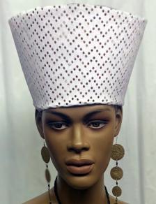 African White Sequins Crown