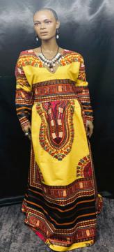 African-Yellow-Dashiki-Dress