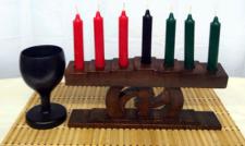  Kwanzaa Kinara Custom Gye Nyame w/ 7 Candles