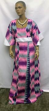 Elegant-African-Long-Pink-Print-Dress