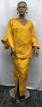 Elegant Mustard Yellow 2pc Set
