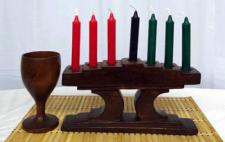 Kwanzaa Endurance Kinara Complete w/Candles