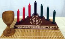 Kwanzaa  Kinara Complete  Sets with 7 Candle (Large)  