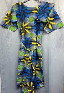 Kids-Yellow-Blue-Print-Dress