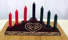 Kwanzaa Kinara Complete Sets with 7 Candle (X-Large)