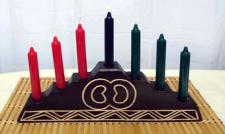Kwanzaa Kinara Complete w/ Candles. 
