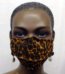 African Leopard Print Face Mask w/filter