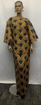 Super Elegant Black Gold Bell Sleeve Set