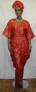 African Dress-  Makeba Dress w/Pants (Complete)