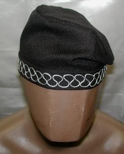 African Hat- Authentic Mud cloth Black Fila Hat