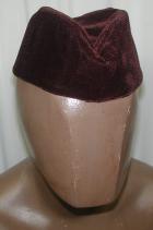 African Hat- Brown Velvet Hat for Men