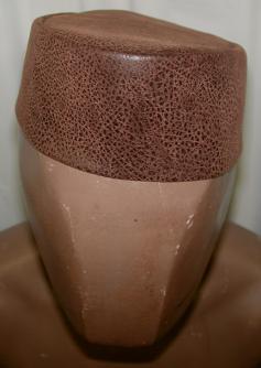 African Hat- Brown Flex Leather Hat for Men