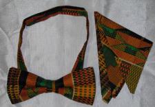 Kente Bowtie and Handkie sets