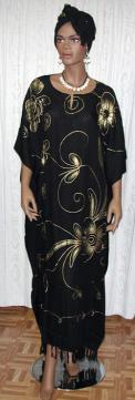 African Caftan Dress- Ethnic Caftan w/ Headwrap