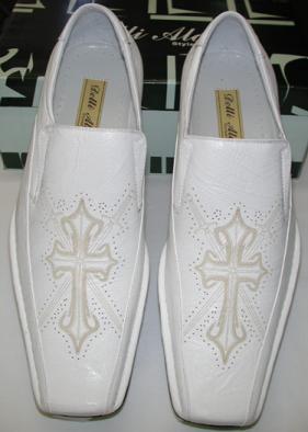 White Leather Church Shoes
