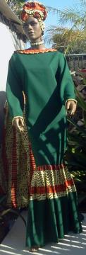 green-kente-dress