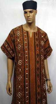 Mud cloth dashiki shirt 