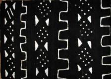 Authentic Black and White Mudcloth