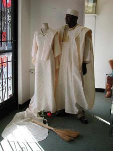 African Wedding- Super Deluxe Brocade Gown