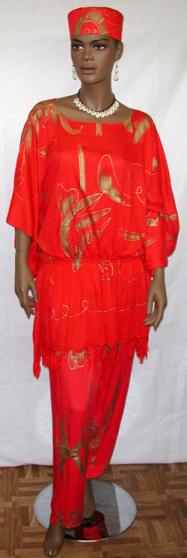 African Caftan Dress- Ethnic  Caftan or Kaftan w/ Pants