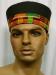 African Hat- Black Kente trim Hat for Men