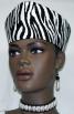 Women Closed Top Zebra Print Crown