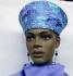 African Hat- Embriodery Lace Bridal Crown or Hat