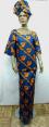 African Dress- Dashiki Print Dress w/Skirt (Complete)