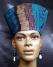 African Hat: Aqua Open or Closed Top Crown