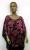African Black Fuschia Short Kaftan