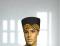 African Black Gold Print Kufi Hat