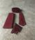 African Burgundy Tie Set