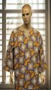 African Black Gold Cream Dashiki 