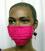 African Fuschia Dashiki Print Face Mask