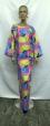 African Hot Pink Blue Yellow Print Skirt Set