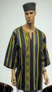 African Navy Kente Dashiki Shirt