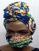 African Mask w/matching Galee Head Wrap