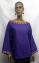 African Purple Gold Embroidery Dashiki Top