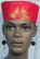 African Hat-  Red and Gold Hat for Women