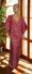 African Red Multicolor Drop Cape Dress